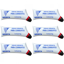 Kit De Graxa Lubrificante Para Corrente De Transmissão Branca 80g
