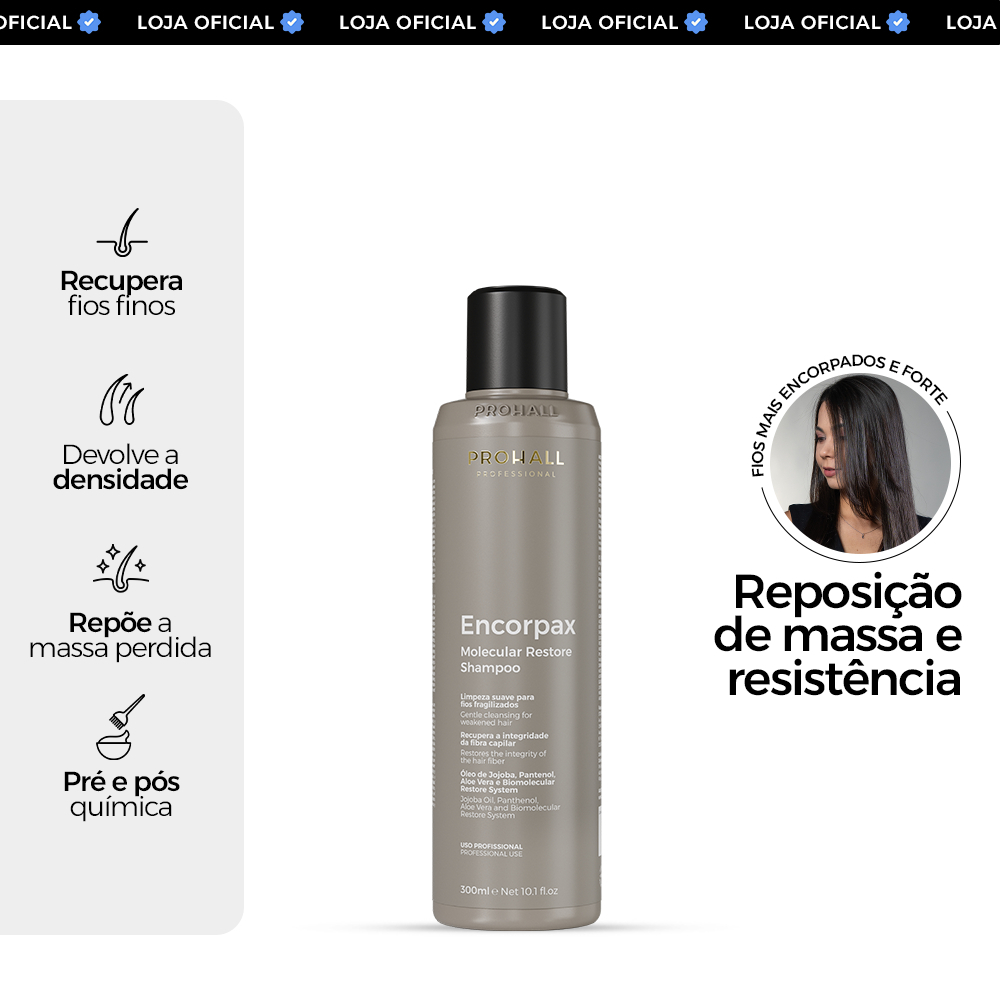 Shampoo Para Fios Finos: Repõe Massa e Corpo | Encorpax 300ml