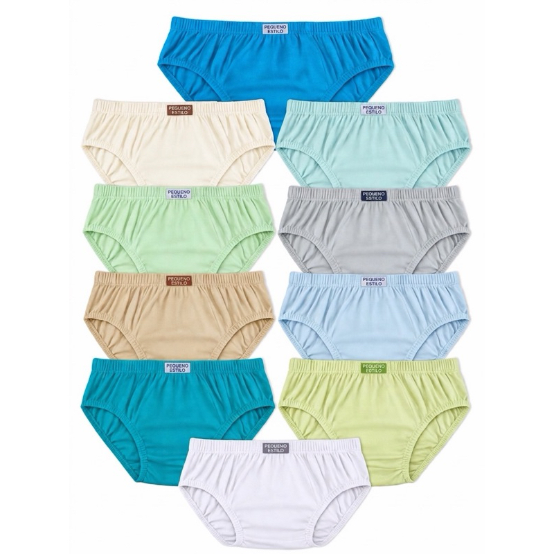 Kit Cueca Infantil Menino 12 ou 6 Unidades 100% Algodão Super Macia Confortável Cores Sortidas Top +