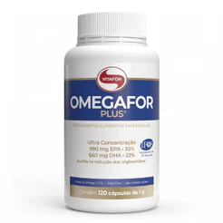 Omegafor Plus Suplemento Alimentar Ômega 3 Cápsulas 120 Unidades
