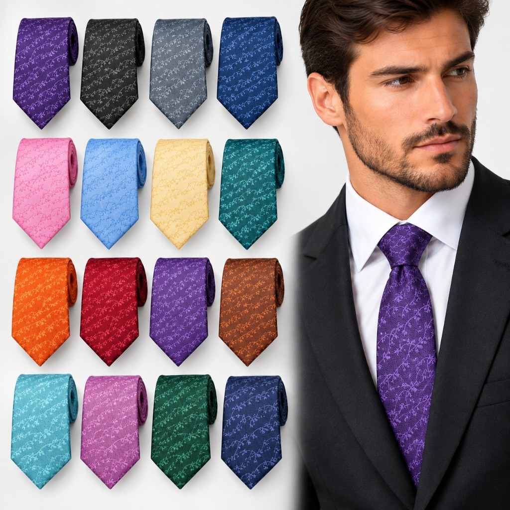 Gravata Fina com Textura Retrô, Estilo Britânico Sofisticado e Estilo Coreano