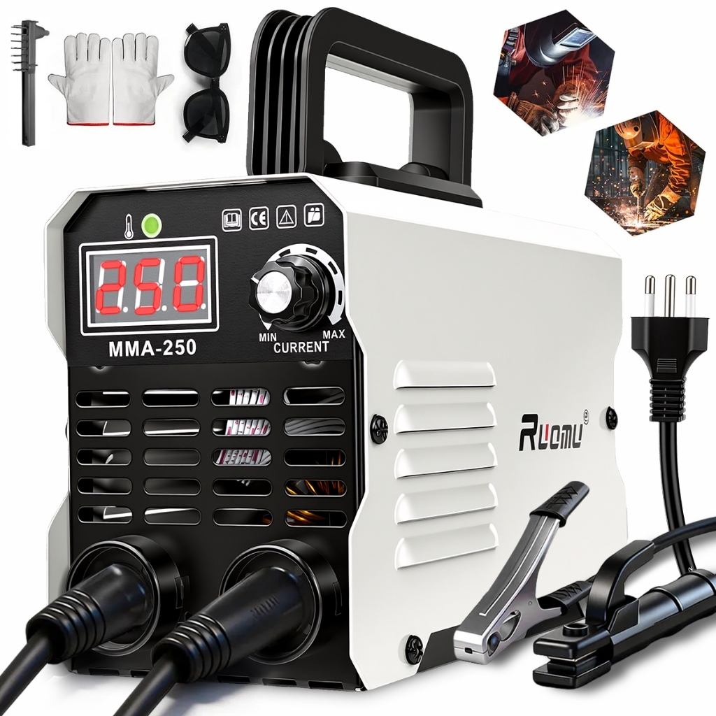 Máquina De Solda Inversora 250A Sem Gás Portátil MMA-250 220V