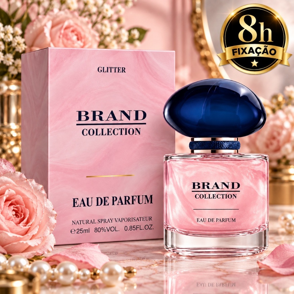 Perfume Feminino Brand Collection 334 Eau de Parfum 25ml Floral Branco — imagem 2 de 2