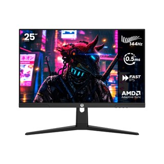 Monitor Gamer Haiz 25'' 0.5ms Full Hd 144hz Ips Amd Vesa Preto 127/220 V 127/220v