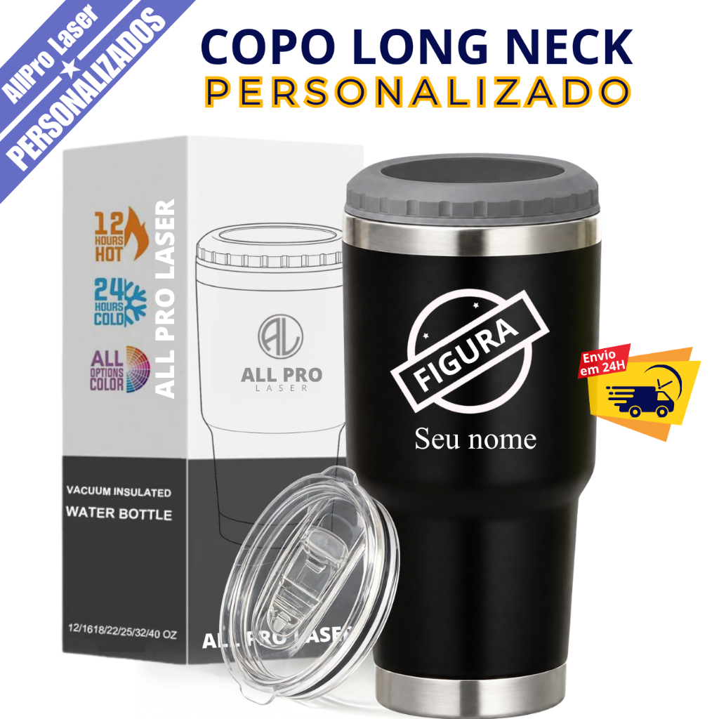 Copo Térmico Porta Cerveja Long Neck Lata Personalizado
