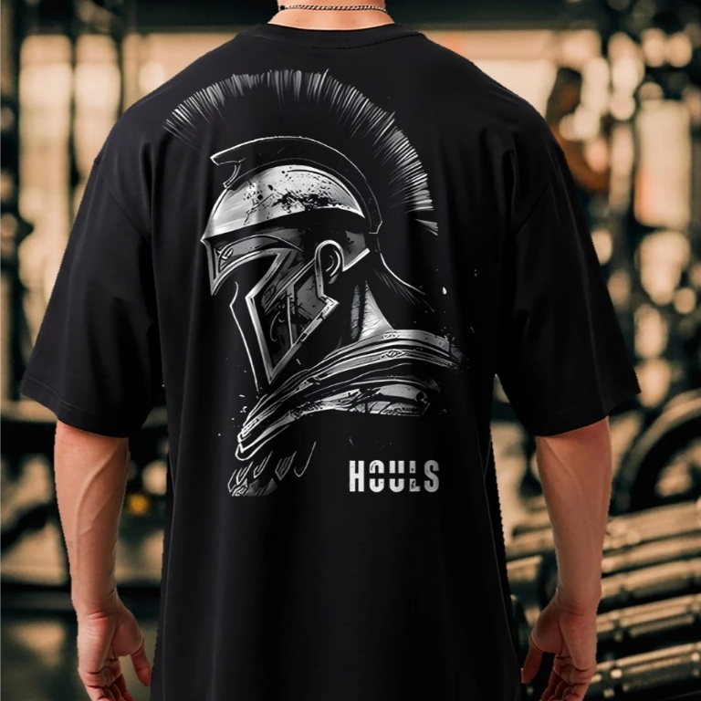Camiseta Oversized Spartano Musculação Grande Algodão Streetwear Treino Academia