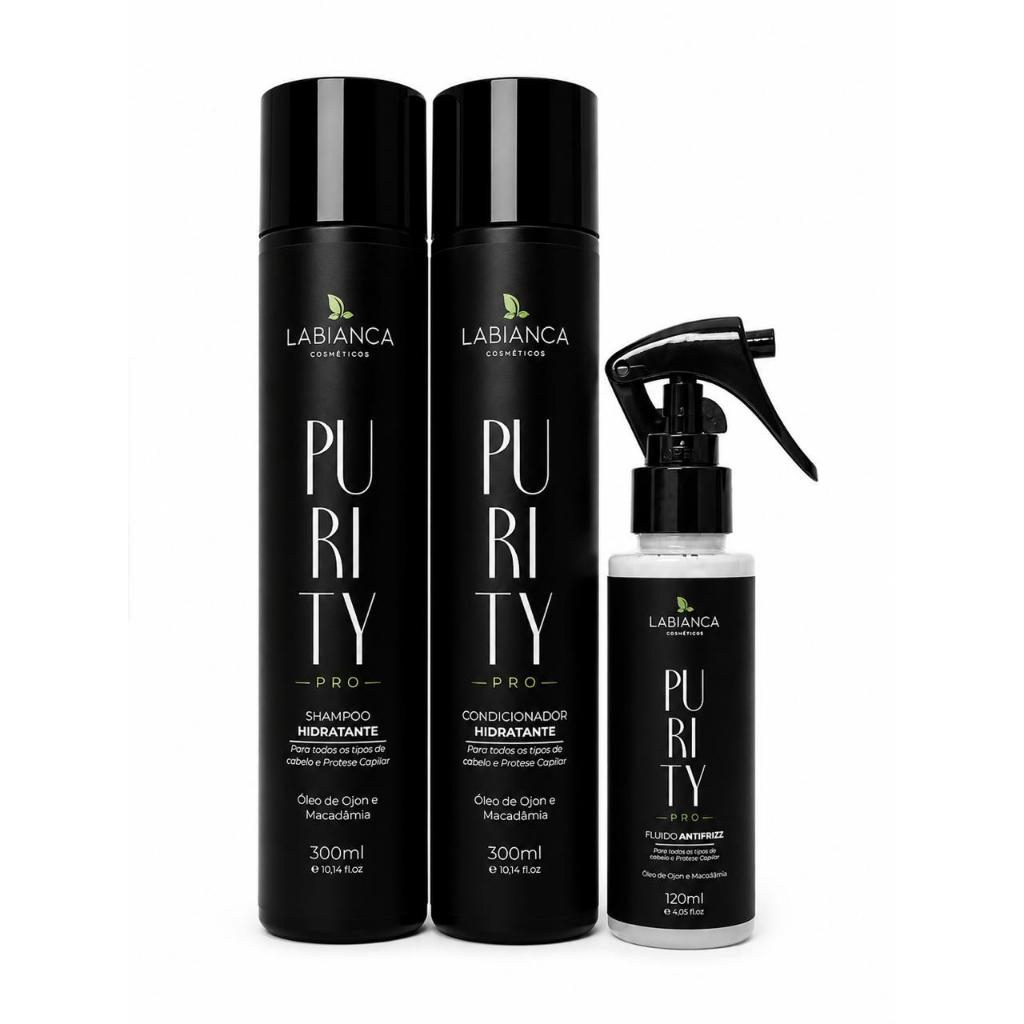 Manutenção de Prótese Capilar - Kit Intermediário- Shampoo, Condicionador e Protetor Térmico