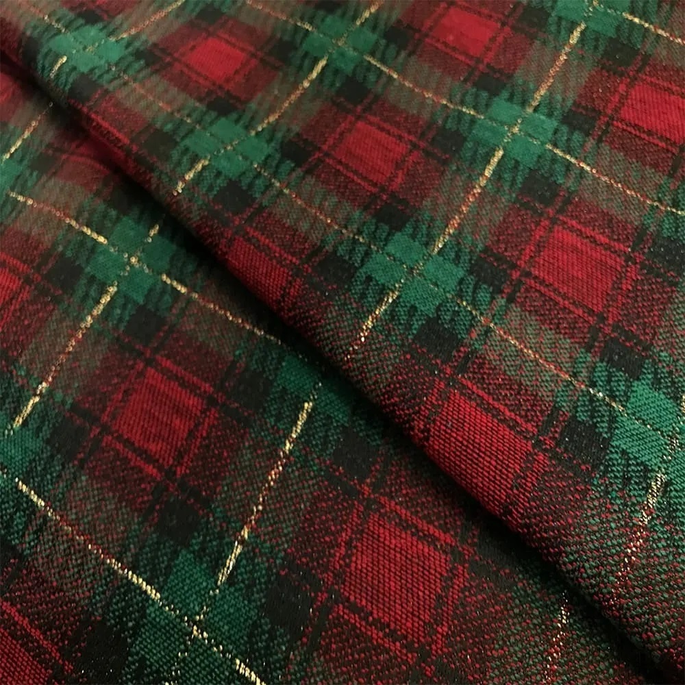 Tecido Jacquard Fio Lurex Natalino Diversas Estampas Para Decoração 2,80m de Largura
