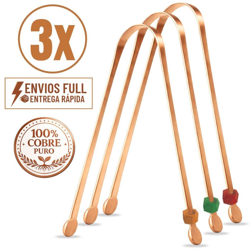 Kit 3 Raspador Lingua Adulto Cobre