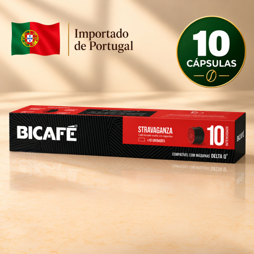 Café Bicafé Stravaganza Intensidade 10 Compatível Delta Q 10 Cápsulas Importadas