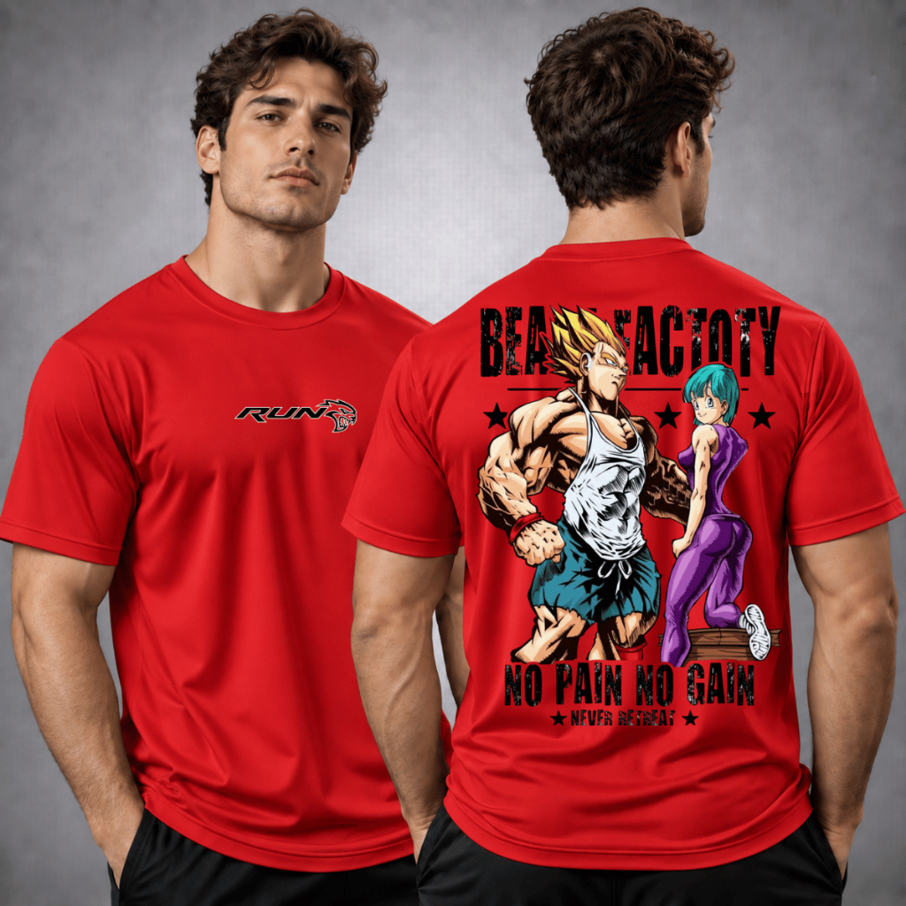 Camiseta Anime Vegeta Dragon Ball Camisa Dry Fit Masculina Academia Treino Musculação Gym Geek Esportiva