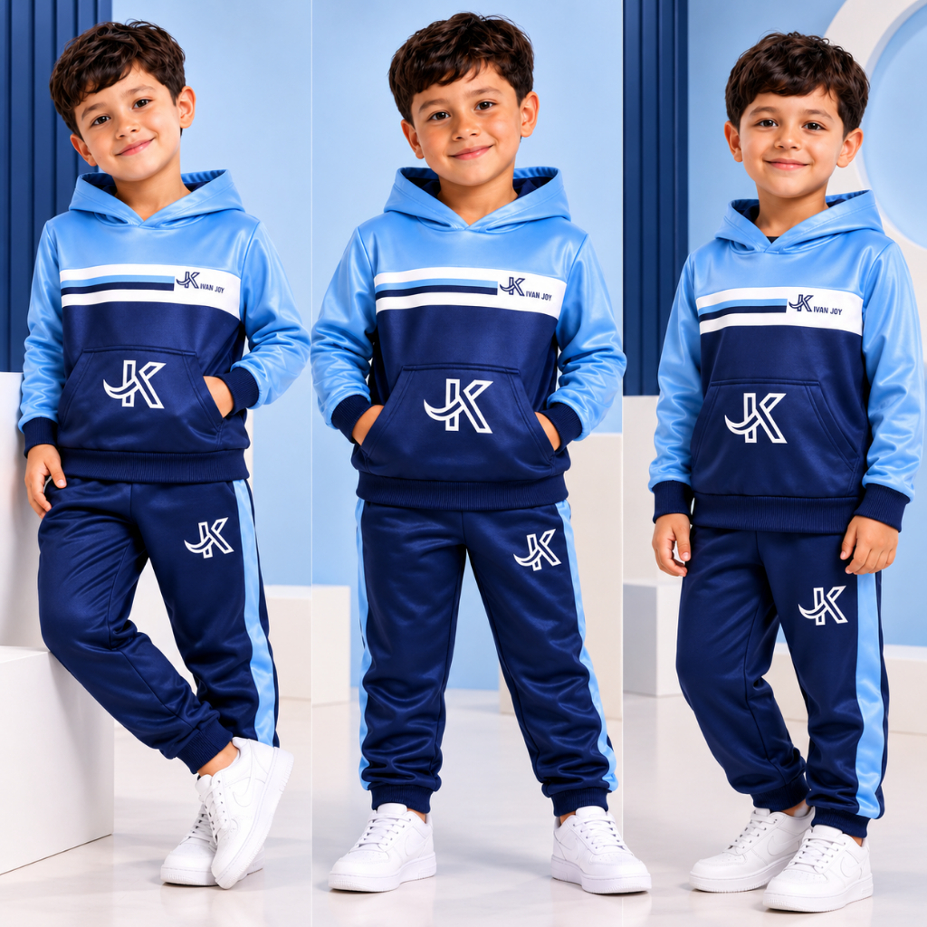 Conjunto Masculino Infantil De Inverno - 2 ou 3 Peças - Calça + Casaco + Blusa - Tamanho 2 Ao 12 Anos