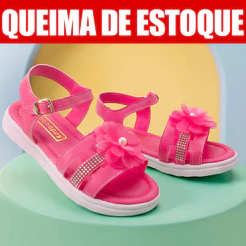 Sandália Infantil Feminino Menina Confortável Verão Live