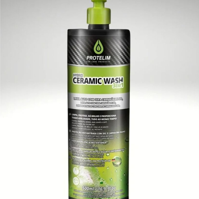 Lava Auto C/ Cera Hybrid Ceramic Wash 3 Em 1 Protelim 500ml — imagem 2 de 2