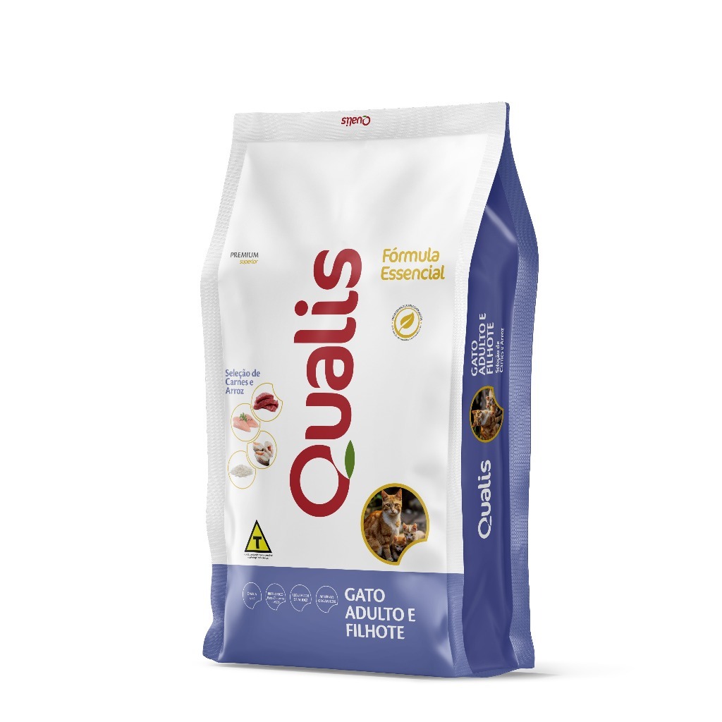Ração Qualis Fórmula Essencial Gato Adulto e Filhote 10,1 kg