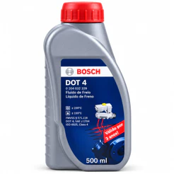 Fluido Óleo de Freio DOT 4 Original Bosch 500ml Para Carro e Moto Sistema Hidráulico de Frenagem: Manutenção e Reposição