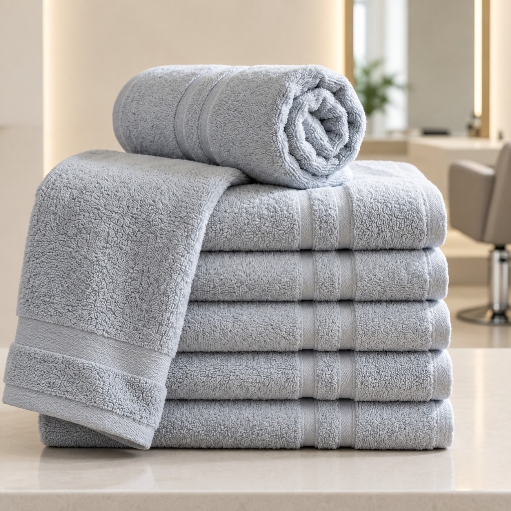 Kit 20 Toalha Rosto Salão De Beleza Barbearia Estetica Tam 40x70cm Algodão Premium Alta Absorção