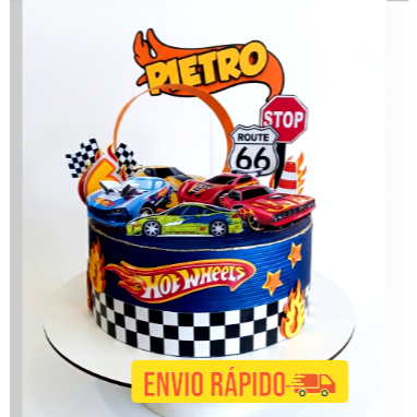 Topo de Bolo Hot Wheels / Kit Festa Personalizado
