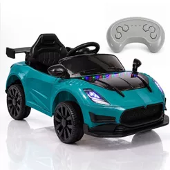 Carro Elétrico Infantil 6V Esportivo com Controle Remoto Luz Som Bateria Recarregável Passeio Menino