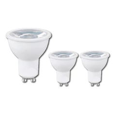 kit 3 Lâmpada Dicroica Led 4,8w/7w Mr16 Gu10 Bivolt 3000k 4000k 6000k Para Spot