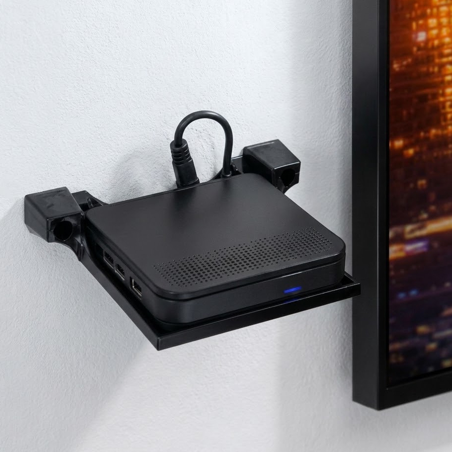 Suporte de Parede Universal para TV Box Conversor Digital Fire TV Stick Roku Sky Claro TV Blu-ray Modem e Controle