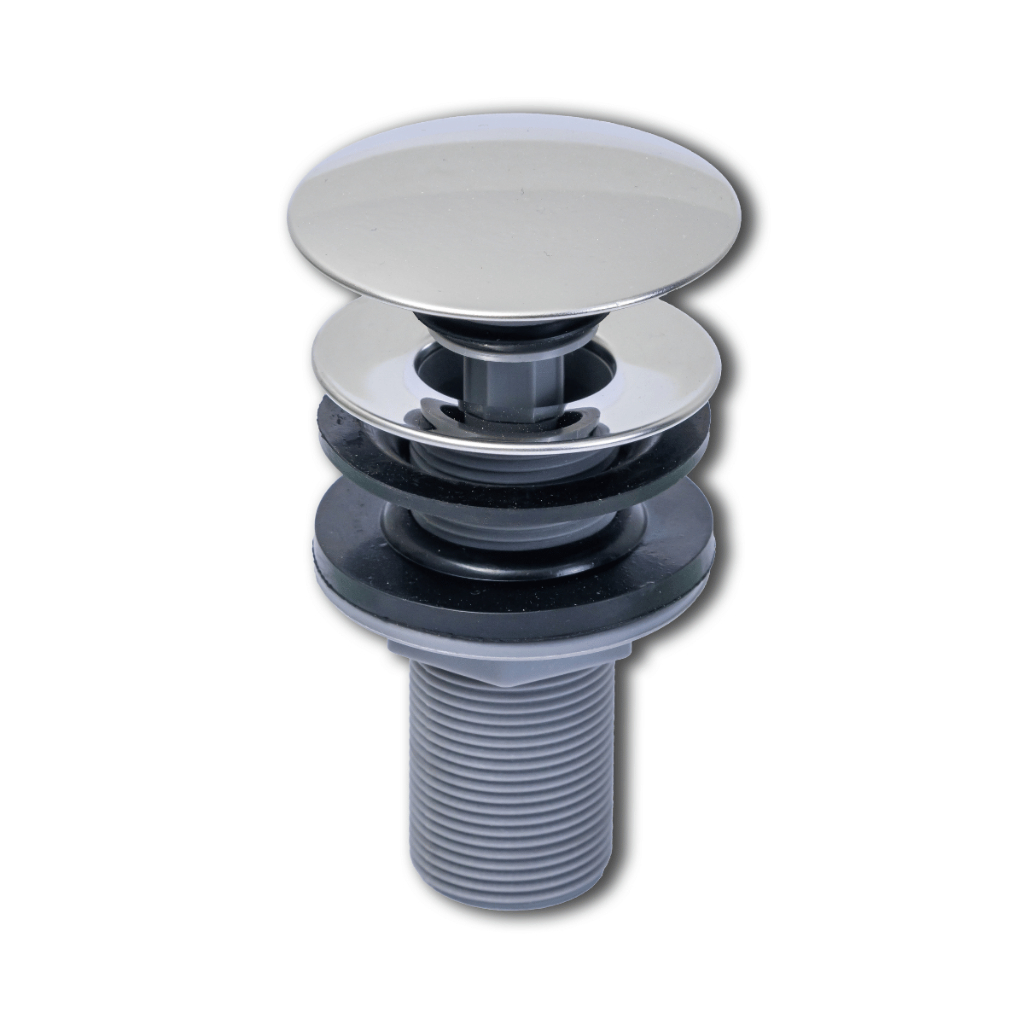 Válvula Click Para Pia Banheiro Cuba De Vidro 7/8 Corpo Abs Tampa De Metal Sistema Abre Fecha Dourado Preto Inox