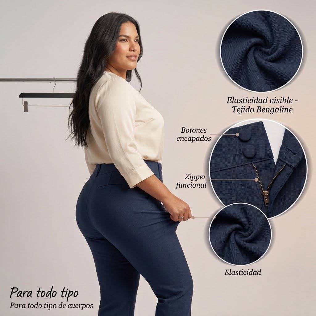 ​Calças Feminino skinny Slim ao plus Com Lycra leggings Conforto, Modela e Levanta Bumbum Cintura Alta M ao G3