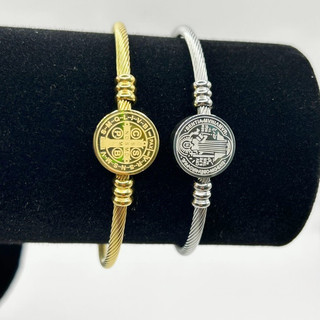 Pulseira Protetora Feminina De Aço Inoxidável Ajustável São Bento