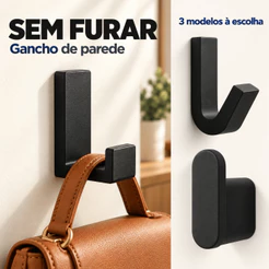 Gancho Pendurador Sem Furo Multiuso Bolsa Toalha Banheiro