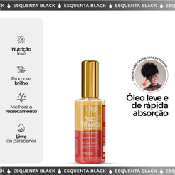 Óleo Bifásico Nutrição e Brilho Imediato Adaptativo 60ml - Raízes & Vibes