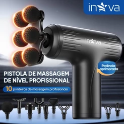 INOVA Massageador Elétrico Alta Frequência Profissional Muscular Massagem massageador corporal fisioterapia