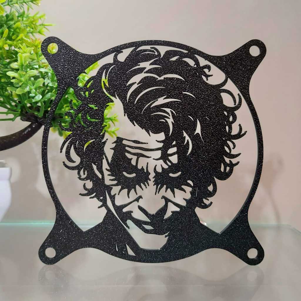 GRADE GRELHA PARA COOLER FAN GRILL 120mmx120mm CORINGA JOKER DECORAÇÃO PC SETUP GAMER PERSONALIZADO