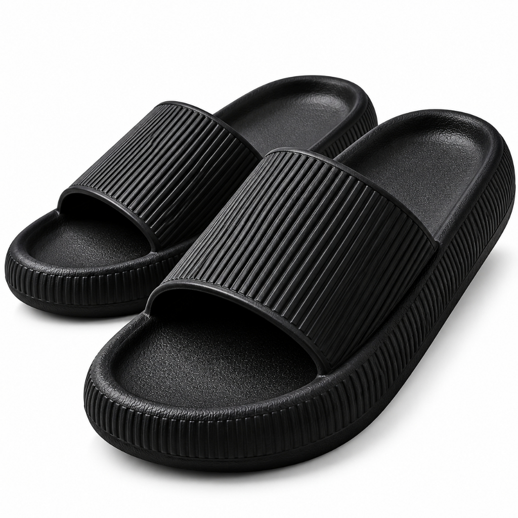 Chinelo Slide Nuvem Unissex Confortável Ortopédico Com Solado Respirável Seca Rápido Antiderrapante