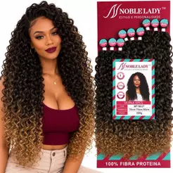 Cabelo Cacheado 100% Fibra Proteina 320gr 80cm 9 Telas VERNA - Noble Lady