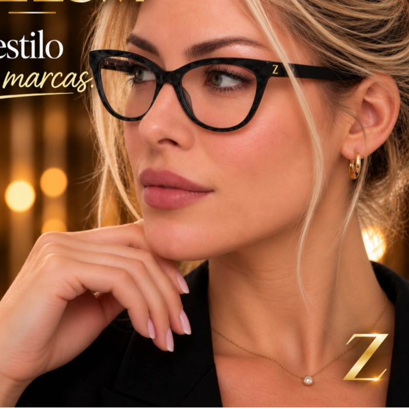 Óculos Feminino Gatinho 3D TR90 Premium Para Grau — imagem 2 de 2