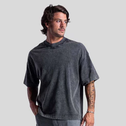 Camiseta Boxy Marmorizada 100% Algodão Fio 20.1 220g – BRUNX