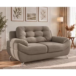 Sofá 2 Lugares em Tecido Suede 150 cm de largura Mercury Linoforte