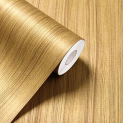 Papel de Parede Adesivo PVC Madeira Realista 5m x 45cm Impermeável Antirrasgo para Móveis Portas e Janelas
