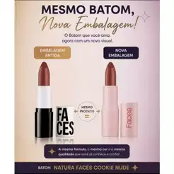 Batom Matte Faces Cookie Nude Natura