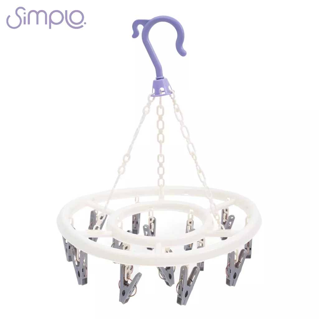 Mini varal com 16 prendedores de plástico - Simplo em Oferta na Shopee