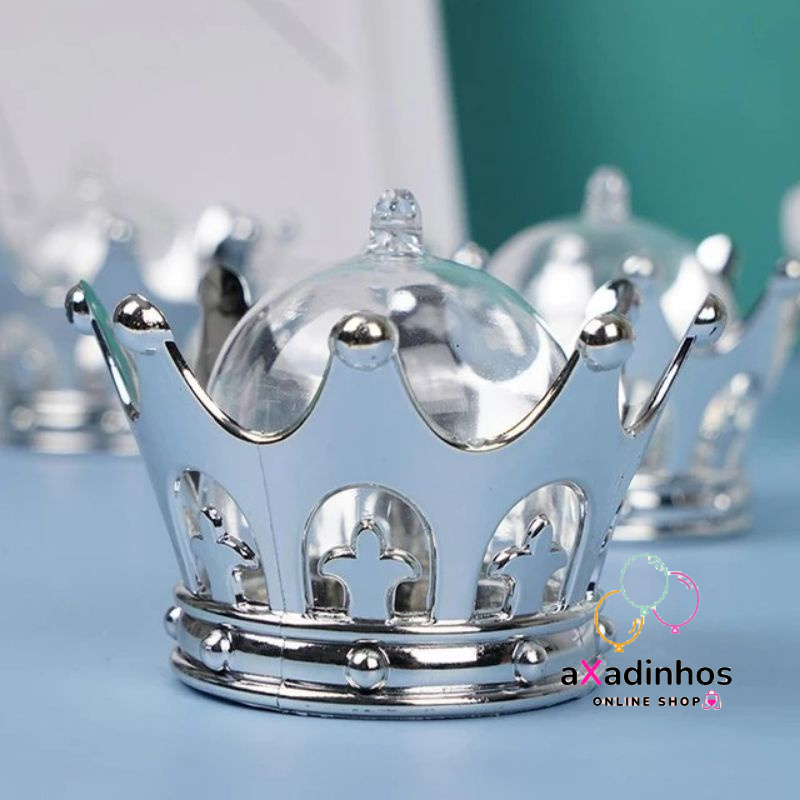 Mini cúpula Coroa lembrancinha festa príncipe ou princesa