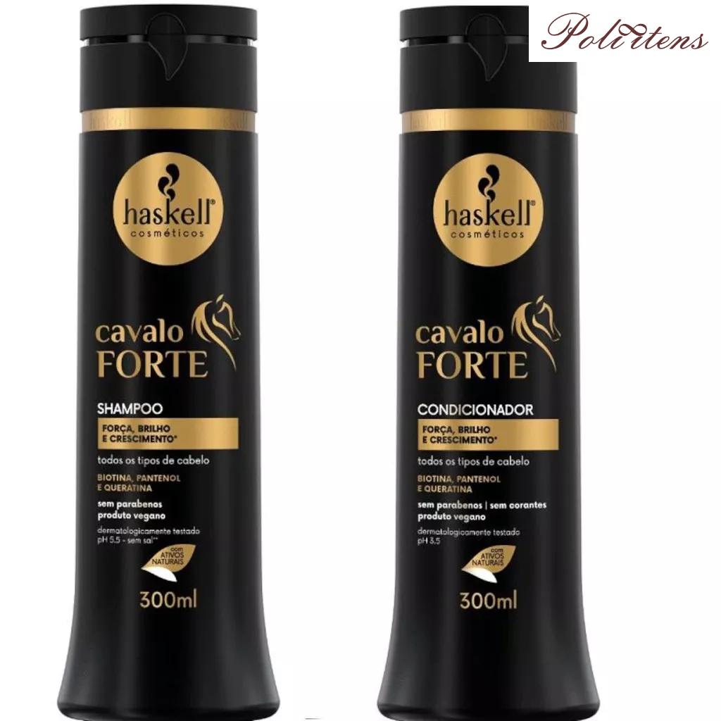 Kit Haskell Cavalo Forte Shampoo 300ML  + 1 Condicionador 300ML