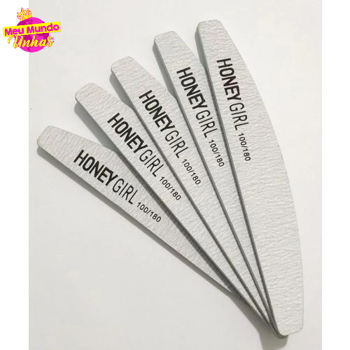 Lixa Boomerang Preta (100/180) - Honey Girl em Oferta na Shopee
