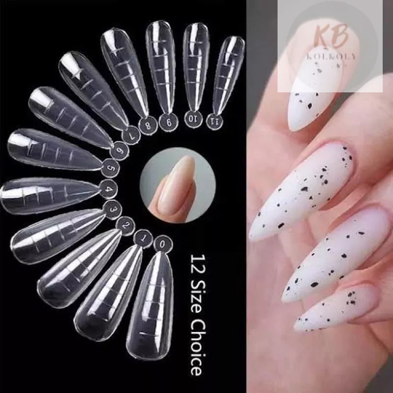 Molde F1 Stiletto 120 Unidades Dual Form Polygel Unhas Alongamento Reutilizável Pronta Entrega