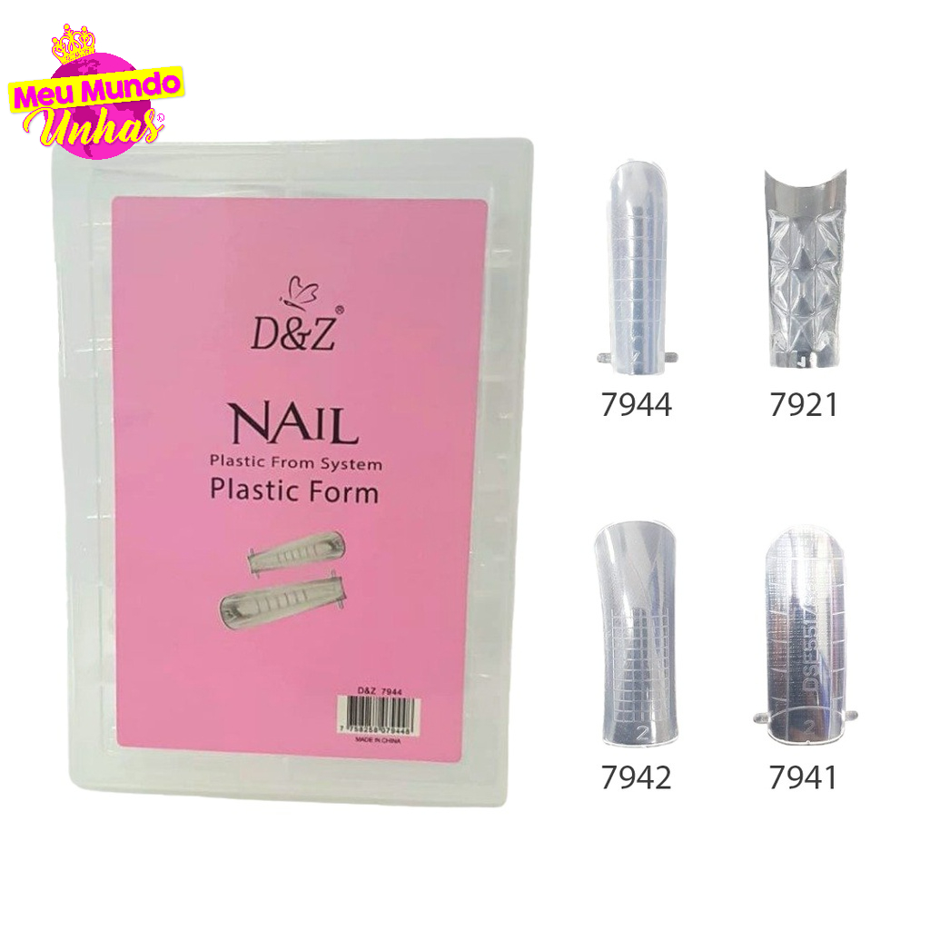 Molde F1 Polygel Tips Reutilizavel - D&Z