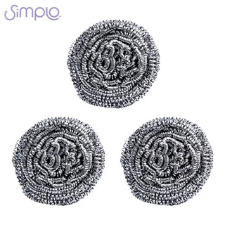 Esponjas limpeza de aço inox brilho 3 peças - Simplo em Oferta na Shopee