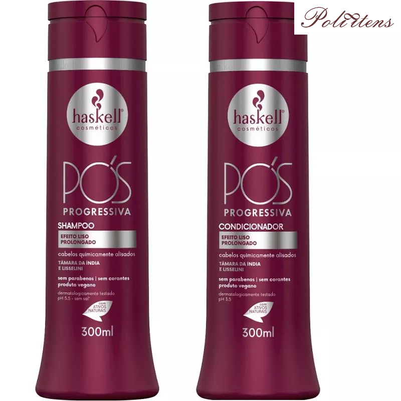 Kit Haskell Pós Progressiva Shampoo 300ML  + 1 Condicionador 300ML