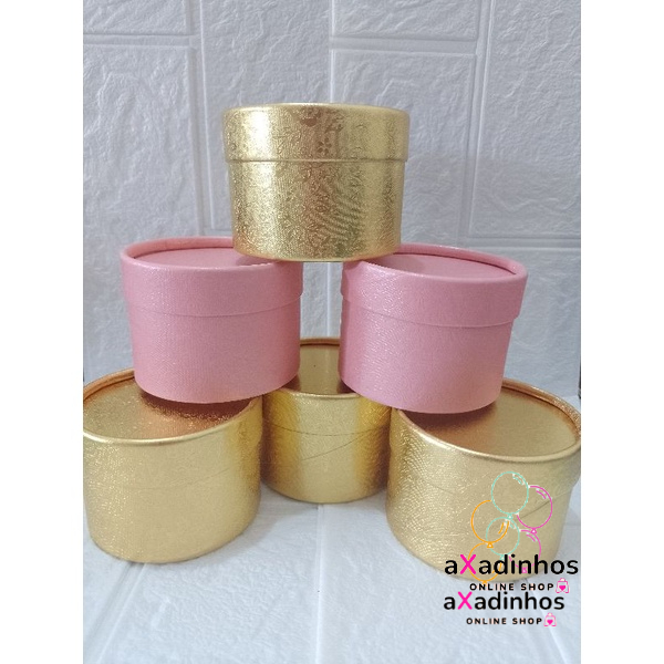 Caixa redonda papelão para lembrancinha em Oferta na Shopee