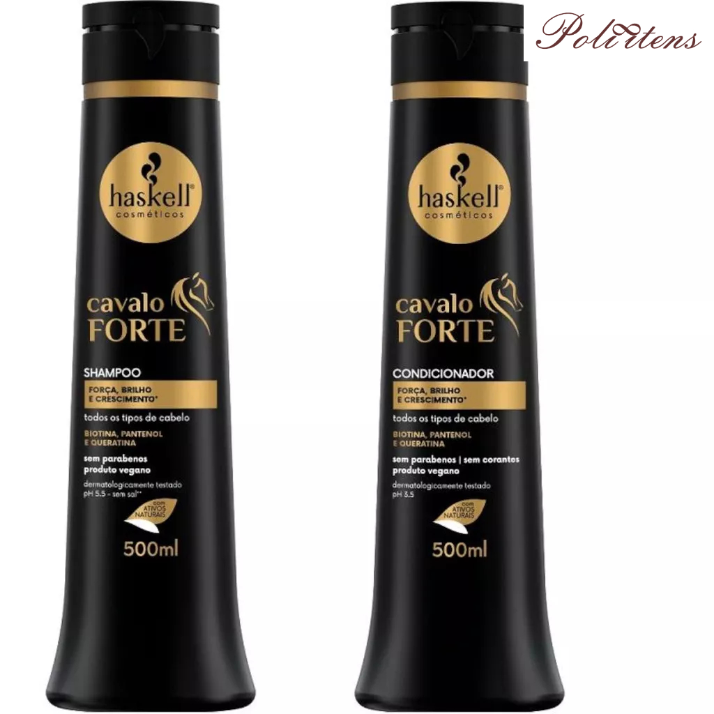 Kit Haskell Cavalo Forte Shampoo 500ML  + 1 Condicionador 500ML