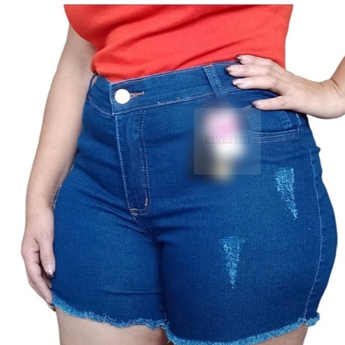 Short meia coxa plus size em Oferta na Shopee